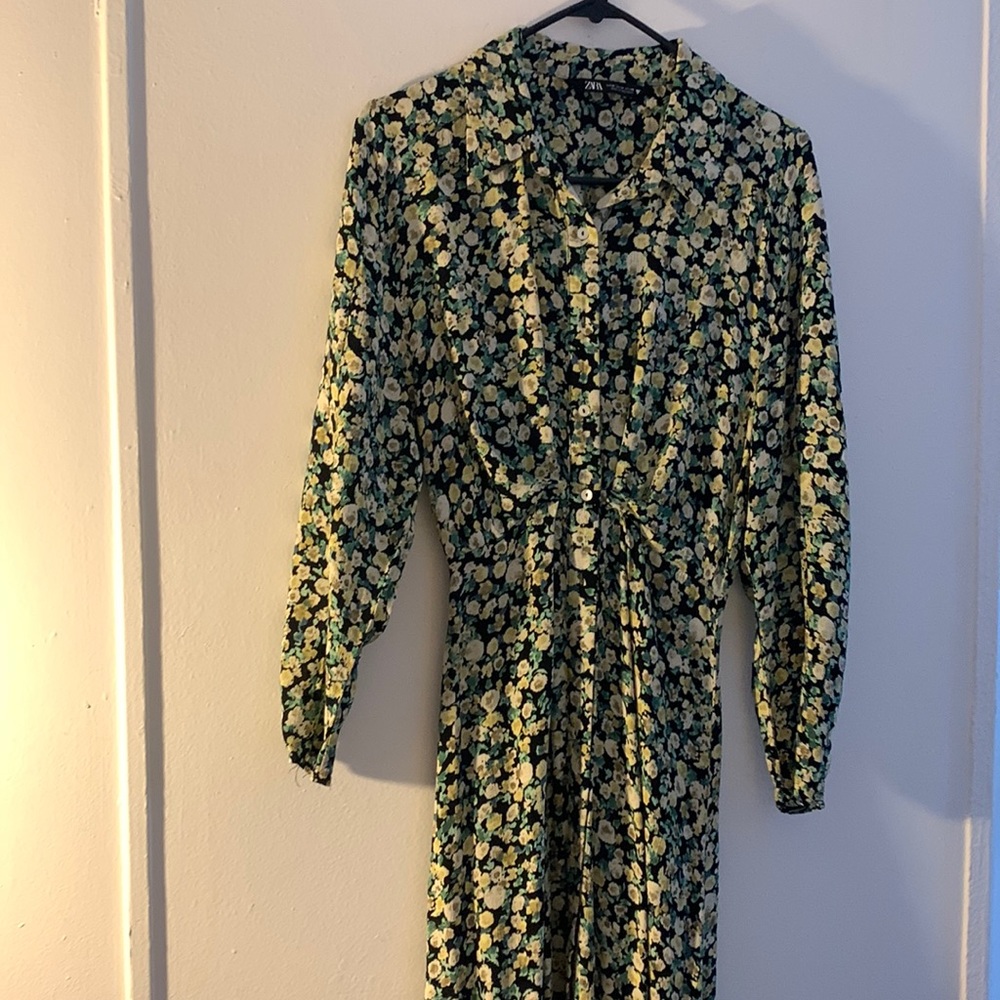 Zara floral dress